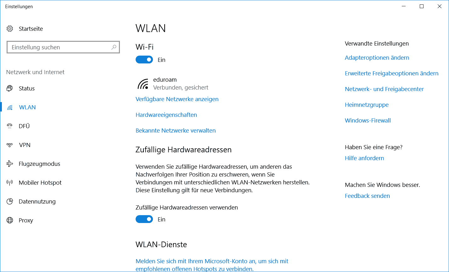 WLAN-Passwort anzeigen