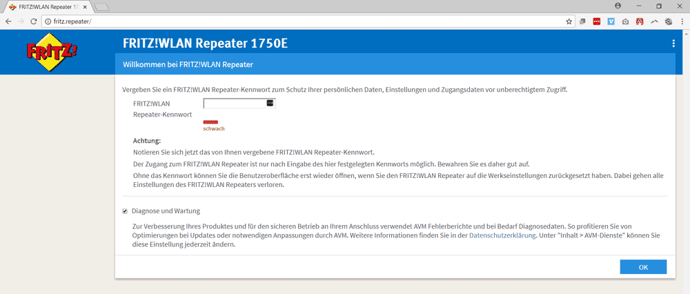 Einrichtung WLAN-Verstärker